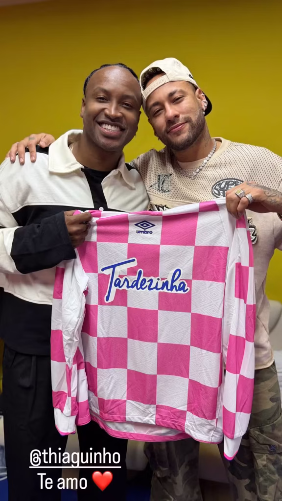 Neymar posta foto com Thiaguinho no 'Tardezinha' — Foto: Reprodução/Instagram
