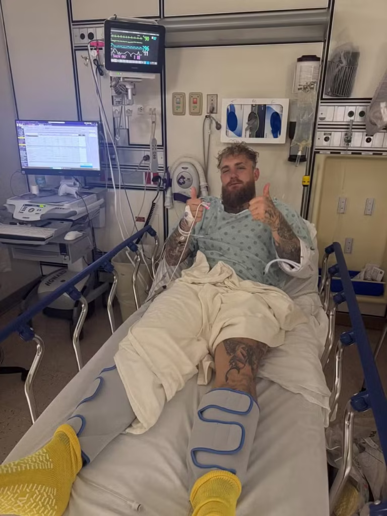 Jake Paul passa por cirurgia após fraturar mandíbula — Foto: Reprodução/Instagram