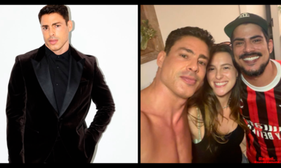 Os irmãos Cauã Reymond, Lara Rodi e Pável Reymond — Foto: Reprodução/Instagram