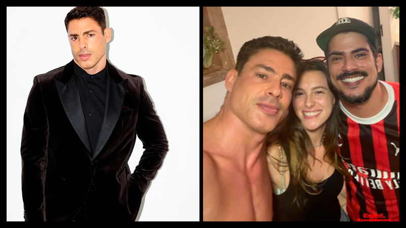 Os irmãos Cauã Reymond, Lara Rodi e Pável Reymond — Foto: Reprodução/Instagram