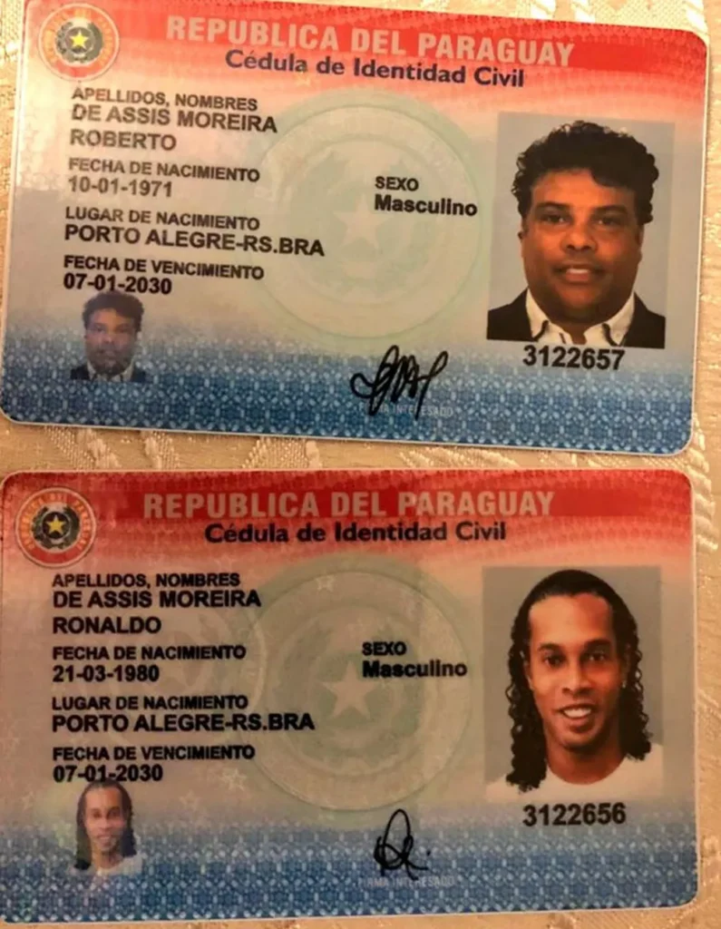 Ronaldinho Gaúcho, Paraguai, Dalia López, prisão, passaporte falso, futebol, investigação, polícia, crime internacional, fraude, Roberto de Assis Moreira