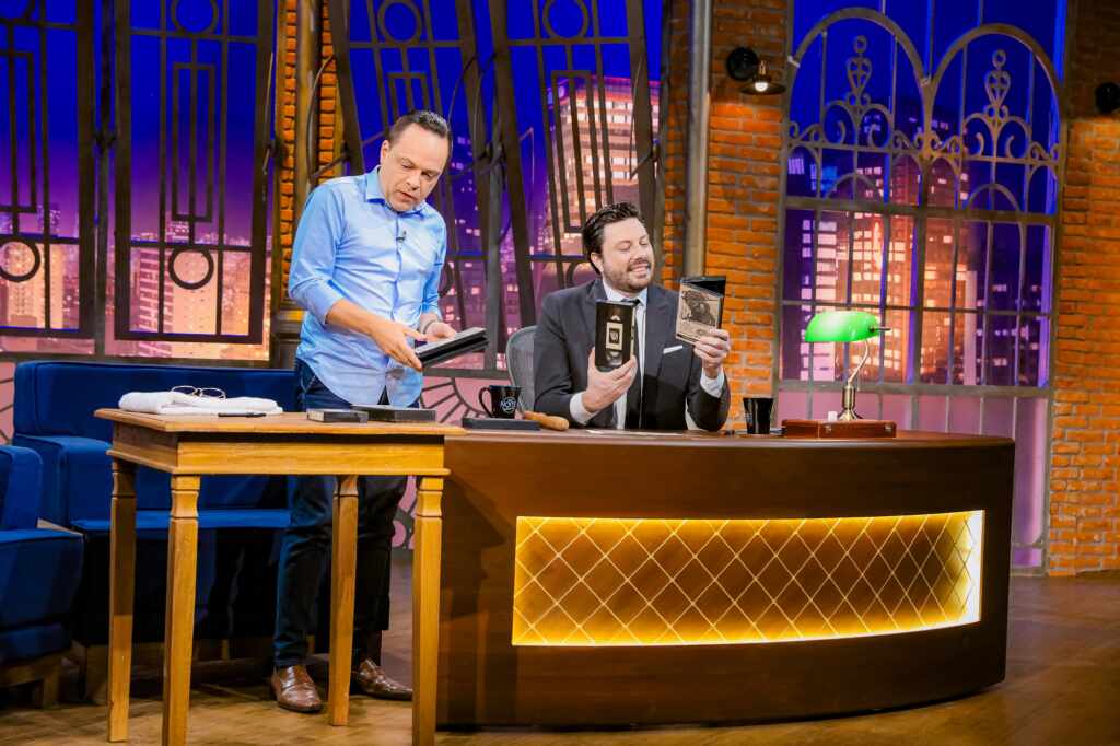 Thiago Gardinali e Danilo Gentili - Foto: Lourival Ribeiro/SBT