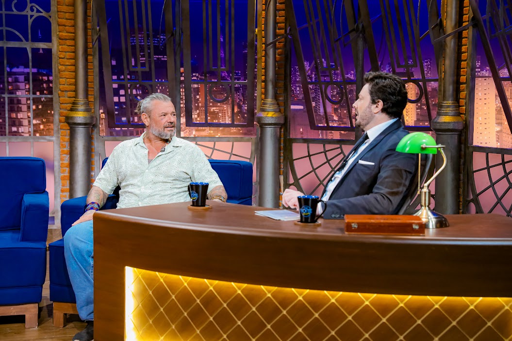 Richard Rasmussen, The Noite, Danilo Gentili (Fotos: Lourival Ribeiro/SBT