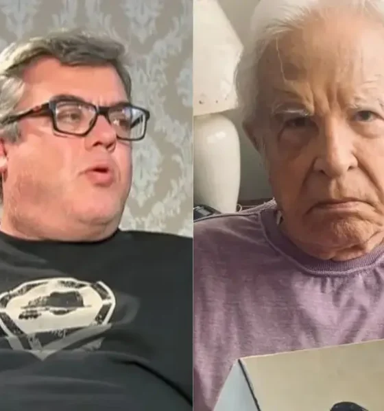 Cid Moreira e o Filho Rodrigo - Foto Divulgação