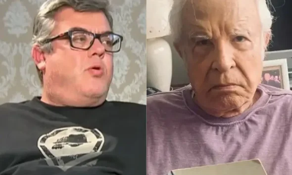 Cid Moreira e o Filho Rodrigo - Foto Divulgação
