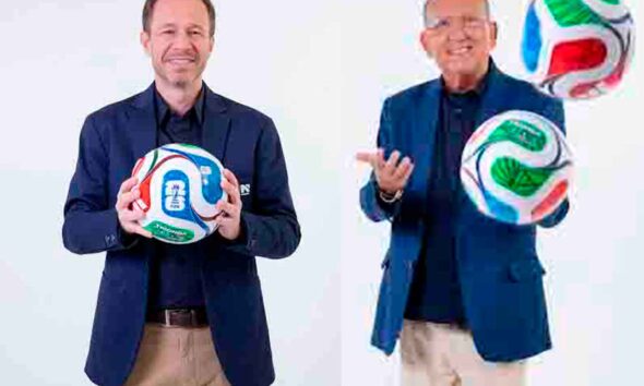 Galvão Bueno e Tiago LeifertFoto Divulgação - Rogerio Pallatta/SBT
