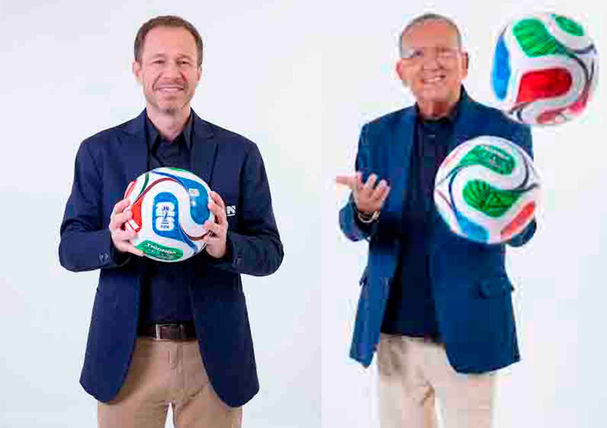 Galvão Bueno e Tiago LeifertFoto Divulgação - Rogerio Pallatta/SBT