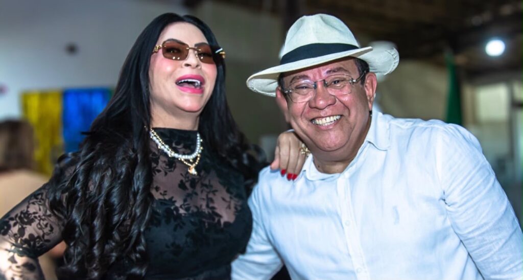 Sylvia Design e Ricardo Ribeiro. na Feijoada do Ribeiro - Foto Divulgação