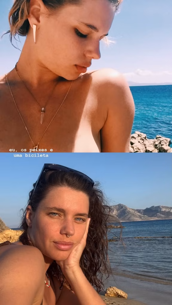 Bruna Linzmeyer posa topless em ilha na Grécia - Foto Reprodução:Instagram