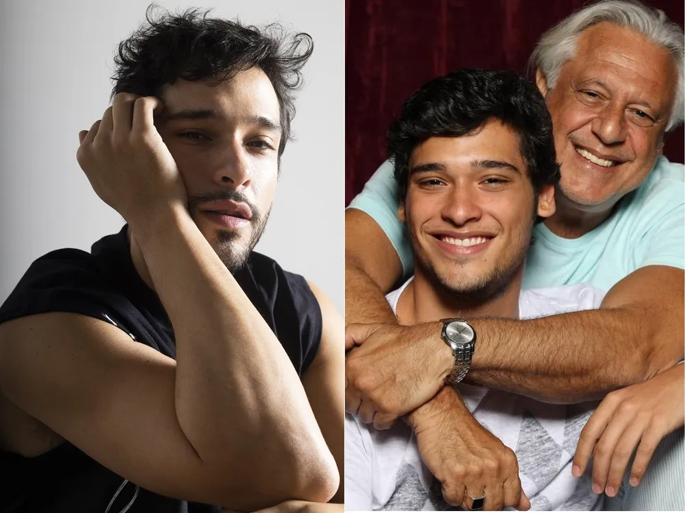 Bruno Fagundes e o pai, Antonio Fagundes — Foto- Maria Isabel Oliveira:Agência O Globo e Reprodução:Instagram