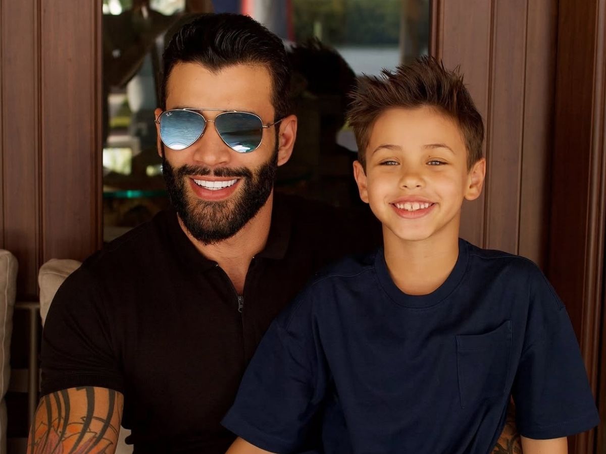 Gusttavo Lima e Samuel - Foto Instagram:@gusttavolima