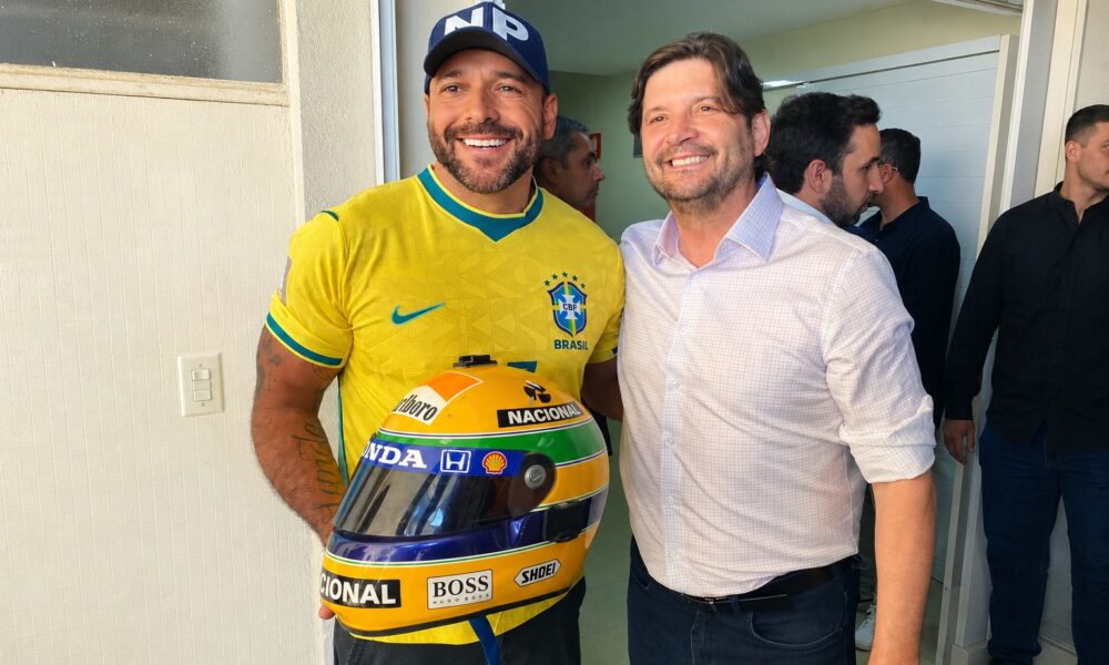 Nando Pinheiro e André do Prado, Presidente da Assembleia Legislativa de São Paulo e pré-candidato a senador da república pelo PL