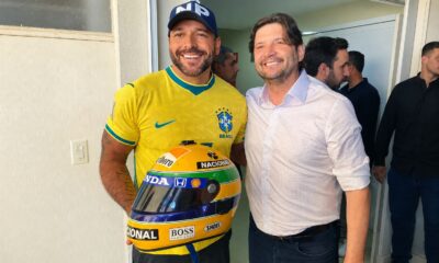 Nando Pinheiro e André do Prado, Presidente da Assembleia Legislativa de São Paulo e pré-candidato a senador da república pelo PL