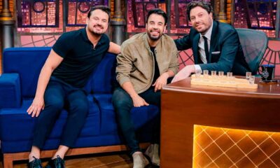 Danilo Gentile com Clayton e Romário - Foto Divulgação