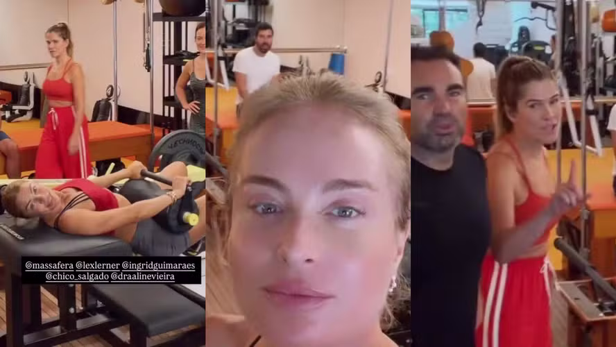 Angélica treina com Famosos - Foto Reprodução Instagram