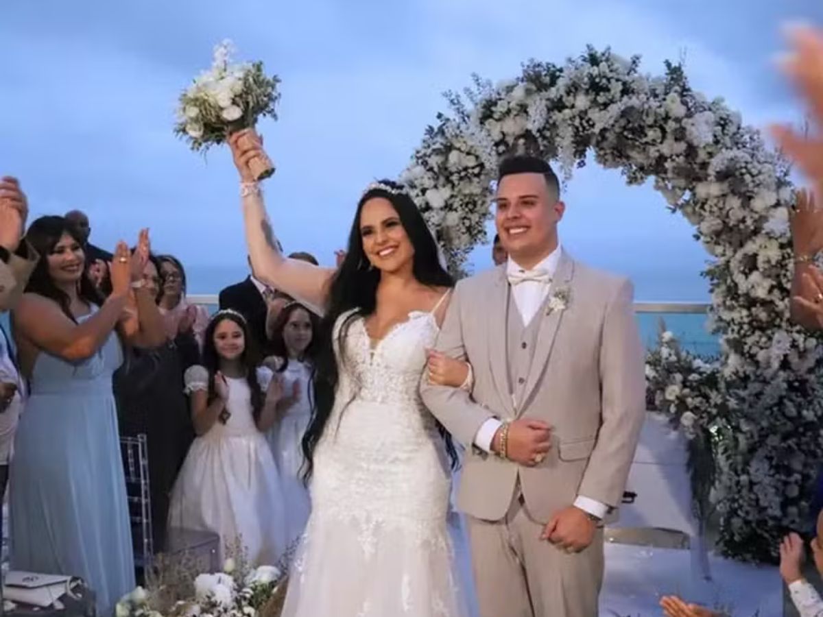 Cantora Perlla e Patrick Abrahão - Foto Reprodução