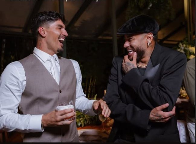 Medina e Neymar no Casamento - Foto Reprodução instagram @neymarjr