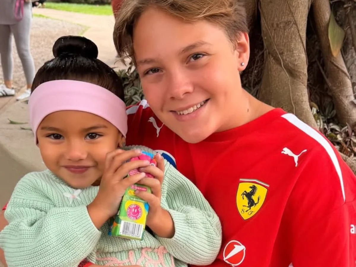 Davi Lucca ea irmã Mavie - Foto Reprodução Instagram