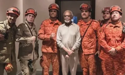 Gilberto Gil e Bombeiros - Foto Reprodução Instagram