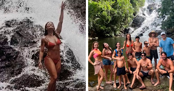 JU Paes, com familia e Amigos - Foto Reprodução Instagram