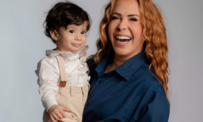 Joelma com o neto, Oliver. (Reprodução:@joelmaareal )