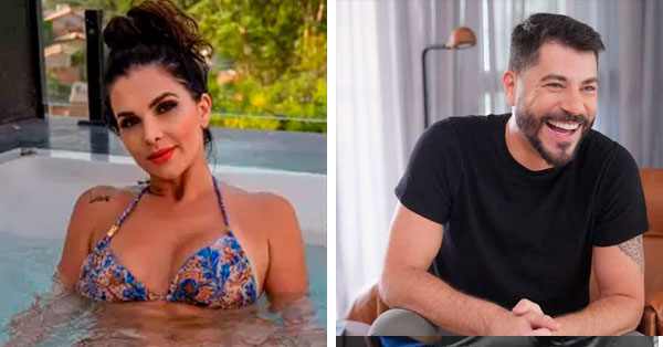 Luiza Ambiel e Evaristo Costa - Fotos Reprodução Instagram