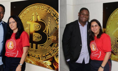 À esquerda, Christian Malheiros e Lorena Comparato caracterizados para o filme “O Faraó dos Bitcoins”. Crédito- Guilherme Leporace