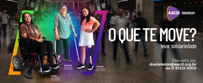 O Que Te Move? - Campanha Teleton - Foto Divulgação
