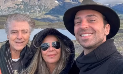 Carlos Alberto Riccelli, Bruna Lombardi e o filho do casal, Kim Riccelli — Foto- Reprodução:Instagram