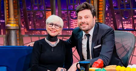 Gisela Savioli no The Noite - Foto Divulgação SBT