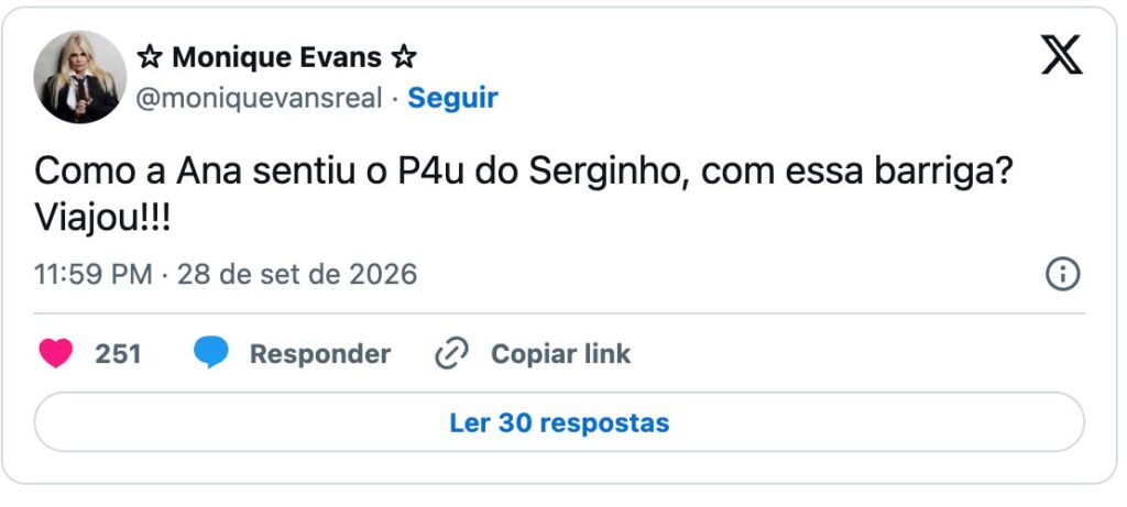 Foto Reprodução Rede X