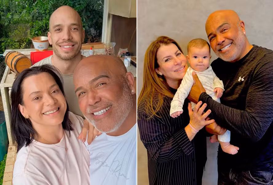 Rick com os filhos e esposa - Foto Reprodução:Instagram