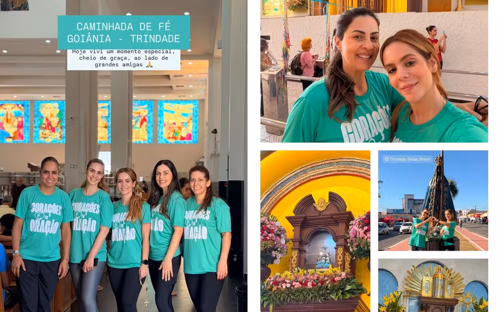 Romaria de Trindade Foto - Reprodução:Instagram Mariana Fagundes
