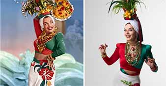 Giovanna Lancellotti é Carmen Miranda no cinema - Foto Divulgação