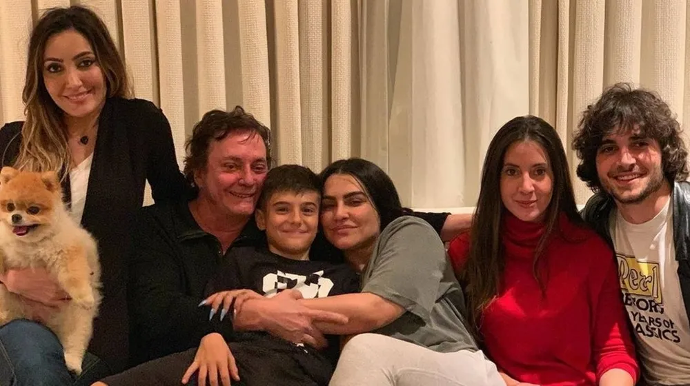 Fábio Jr. com os cinco filhos- Tainá, Záion, Cleo, Krízia e Fiuk — Foto- Reprodução:Instagram