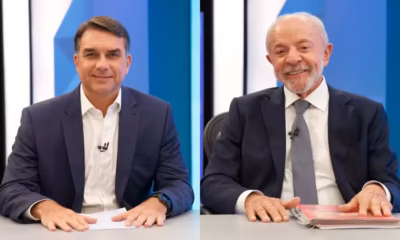 Flávio Bolsonaro e Lula - Foto Reprodução